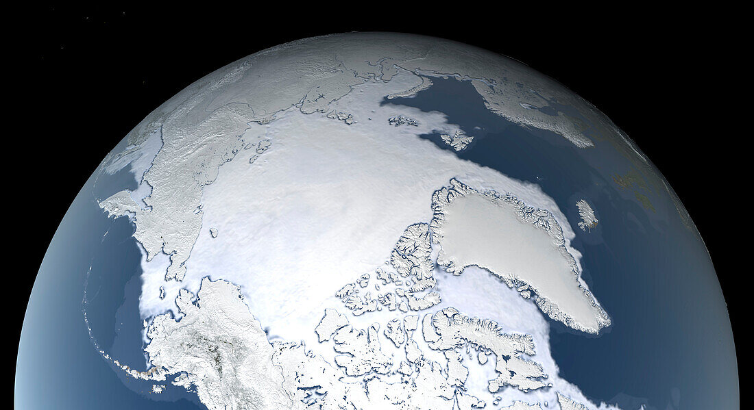 Arctic sea ice maximum, March 2023