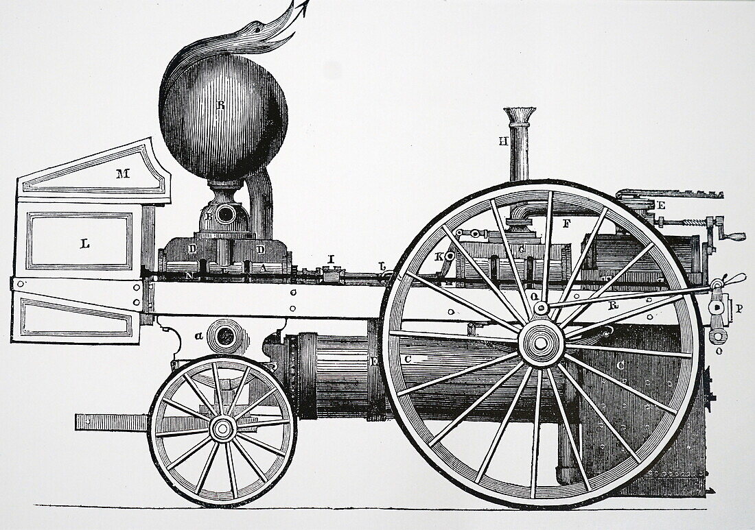 Ericsson's steam fire engine, illustration