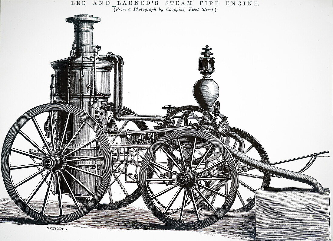 Lee and Larnard's steam fire engine, illustration