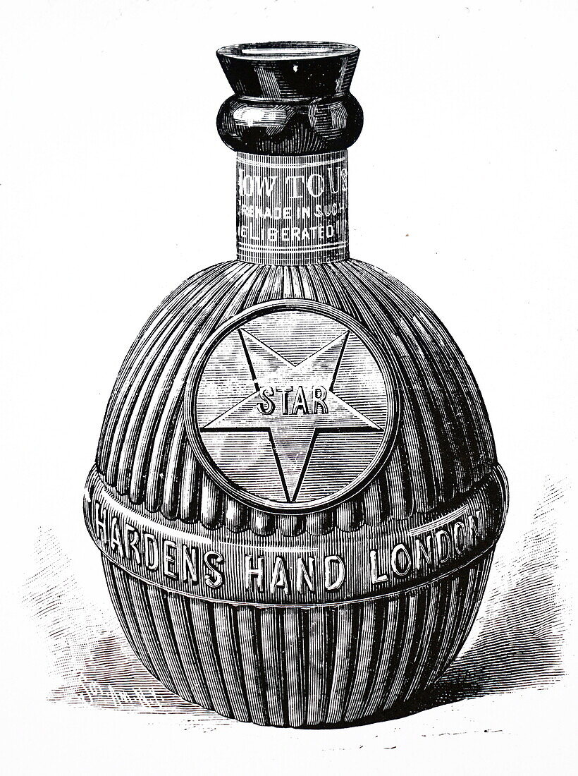 Harden grenade fire extinguisher, illustration