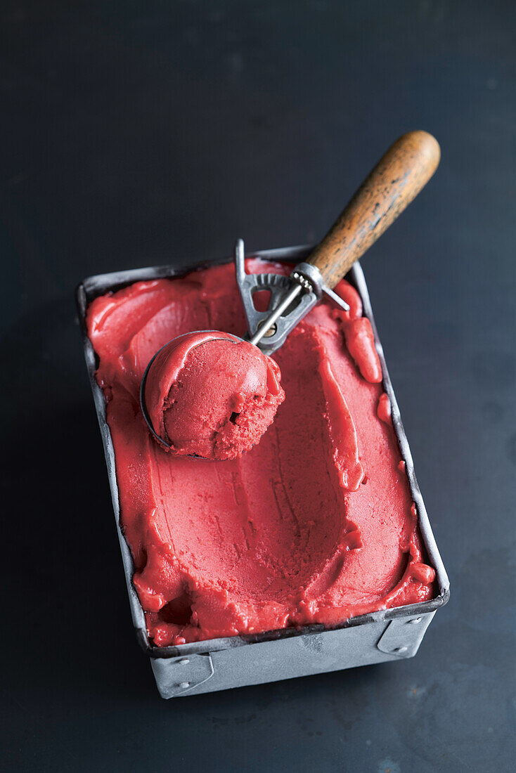 Himbeersorbet