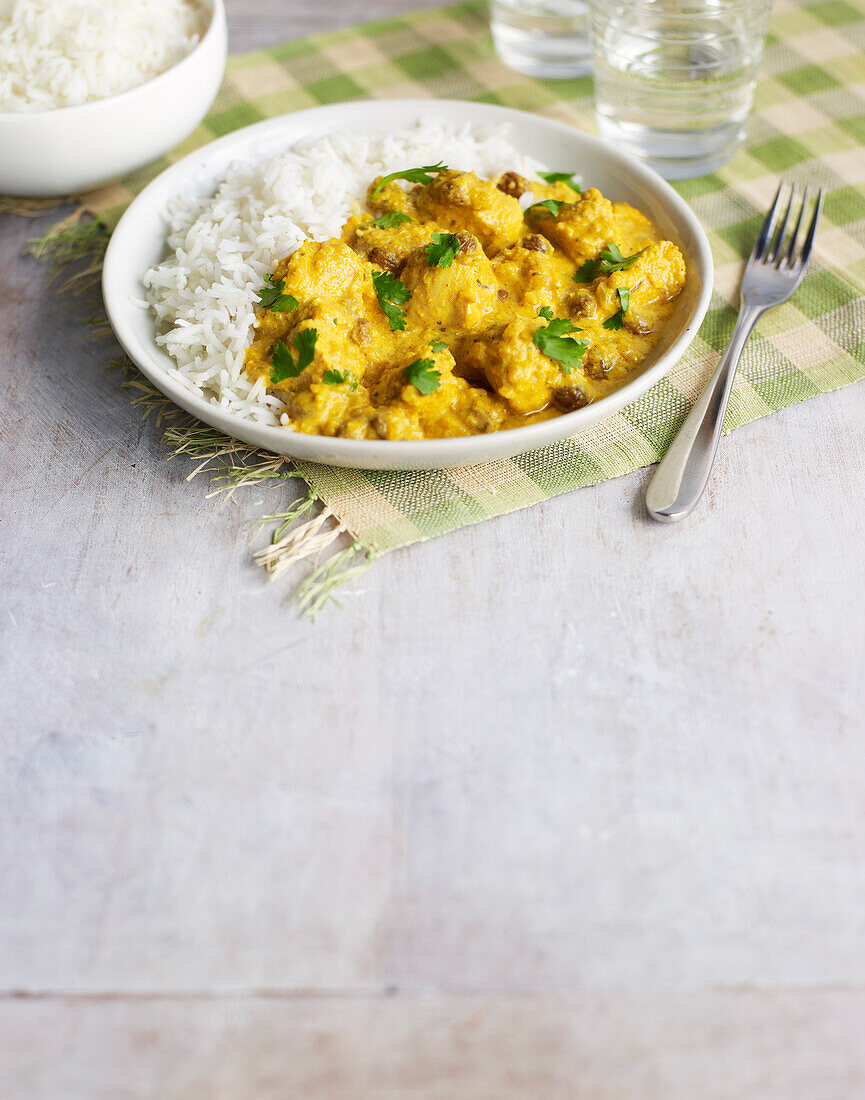 Leichtes Chicken Korma