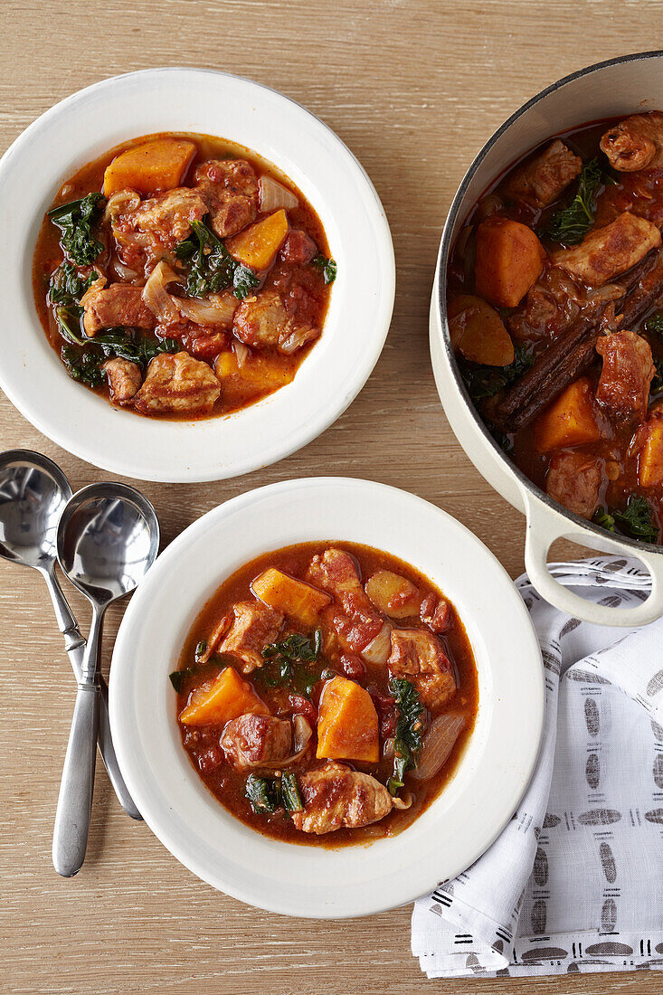 Jamaican style lamb and pork stew