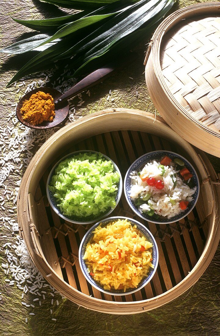 Vietnamese rice: three different types