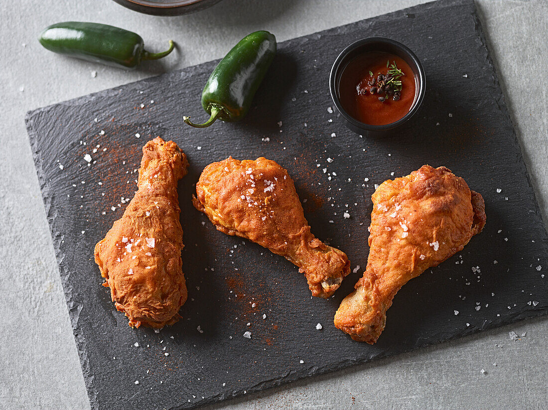 Geräucherte Chicken Drumsticks aus dem Airfryer