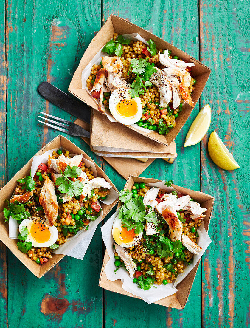 Pearl couscous ‘kedgeree’