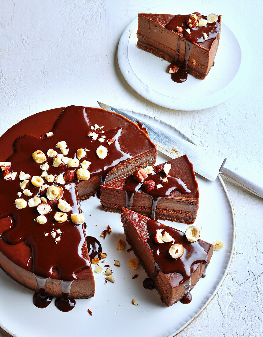 Chocolate hazelnut cheesecake