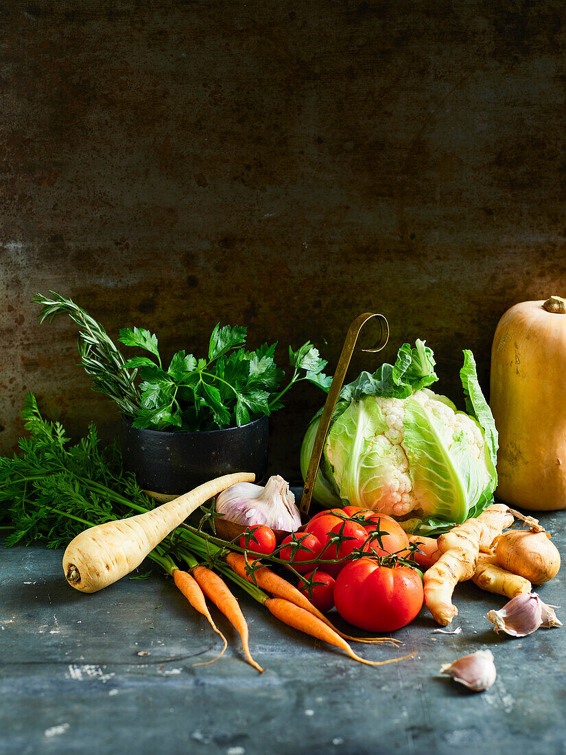 Fresh vegetables (ingredients for soups)