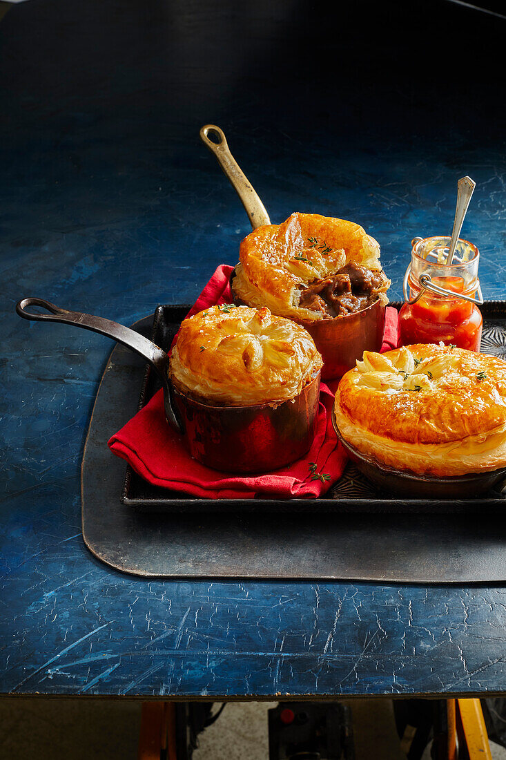 Fall-apart beef pies