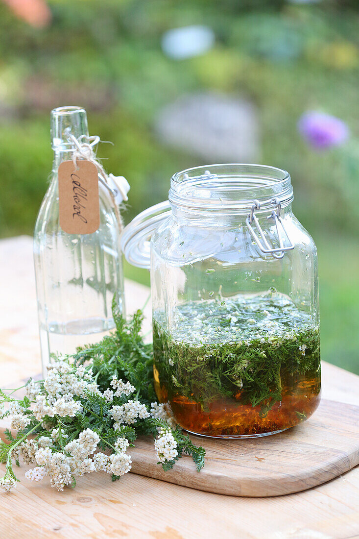 Yarrow liqueur for flatulence, heartburn, and constipation