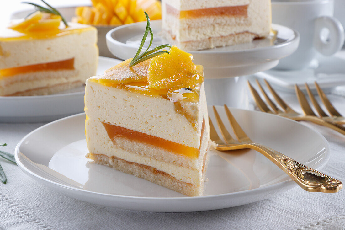 Mango cheesecake