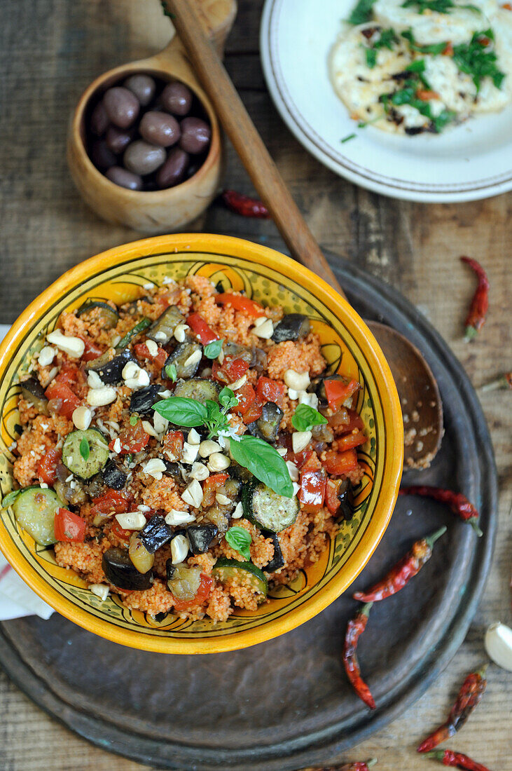 Mediterranean couscous salad