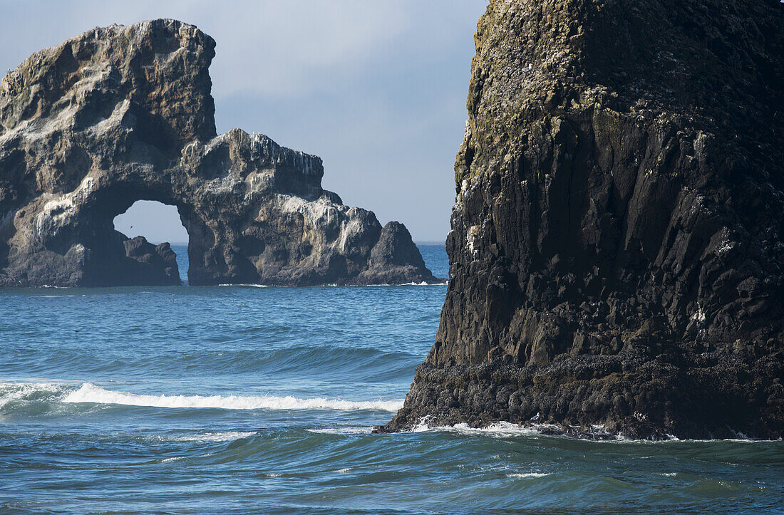 Numerous Sea Stacks Are Found Along The Oregon Coast; Cannon Beach, Oregon, United States Of America