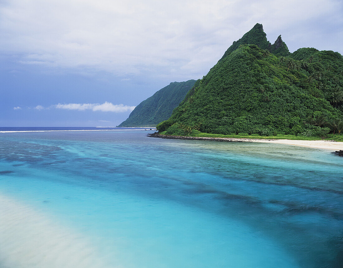 A River Channel Running Through Ofu Island; American Samoa