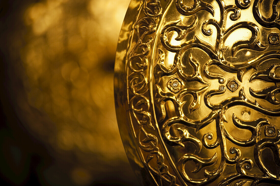 Close Up Of Shield In Royal Regalia Museum; Bandar Seri Begawan, Brunei