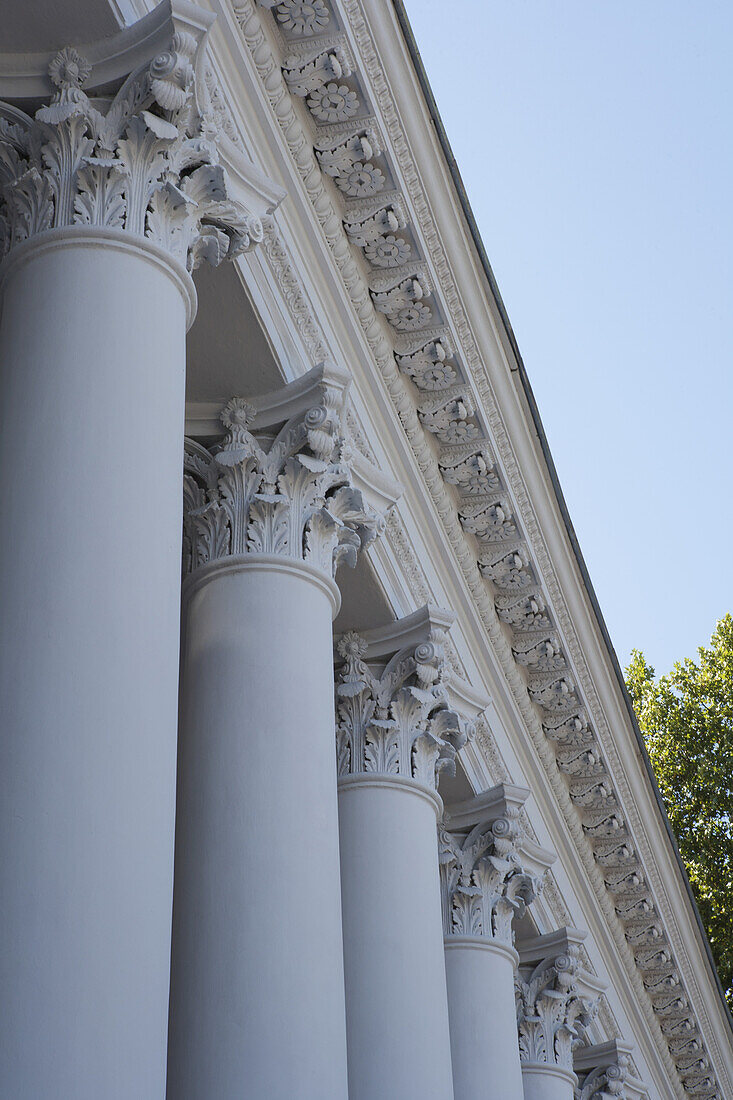Architectural Detail On The City Hall Building; Odessa, Ukraine