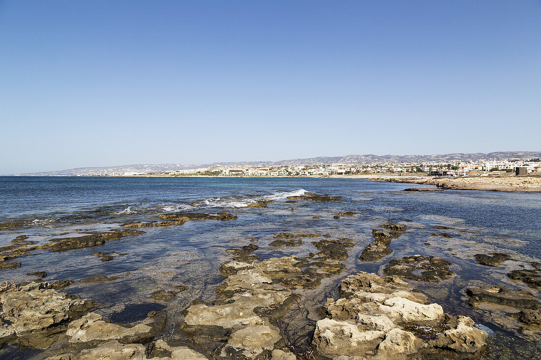 Cityscape Of A Mediterranean City; Paphos, Cyprus