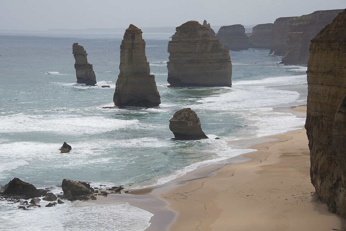 Victorian Icon For Australia Of Ancient Limestone Rock Stacks; Victoria, Australia