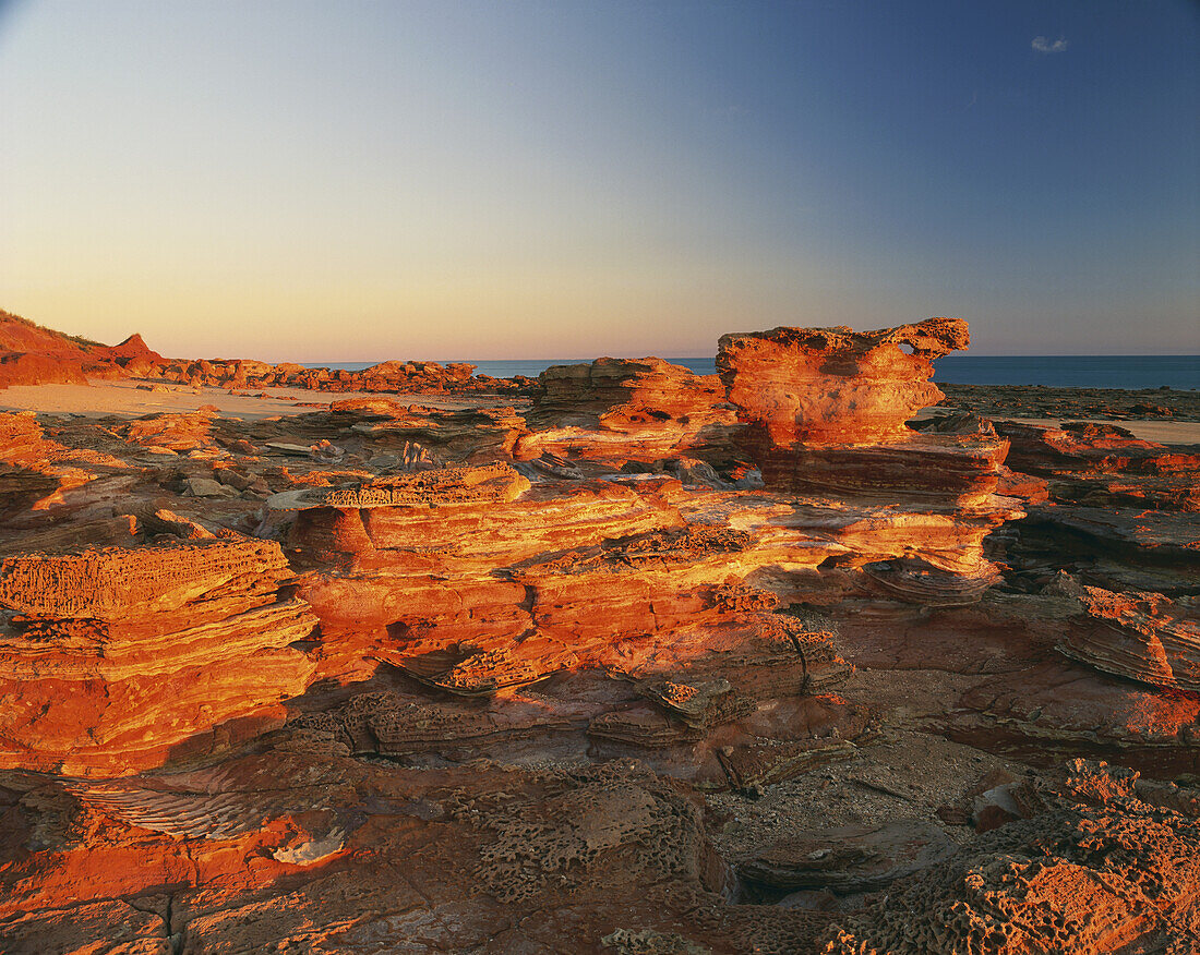 Gantheaume Point At Sunset; Broome, Kimberley, Western Australia, Australia