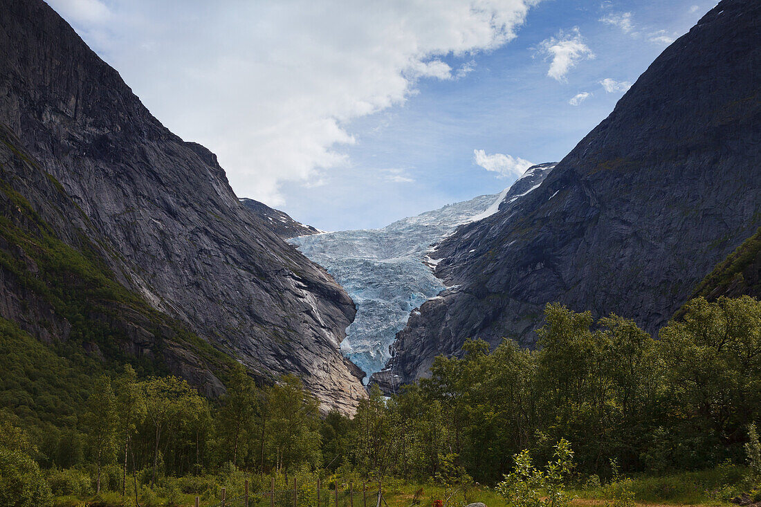 Briksdalsgletscher, bei Olden; Olden, Sogn Og Fjordane, Norwegen