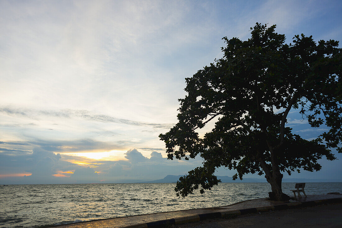 Sunset Over The Ocean; Kep, Cambodia