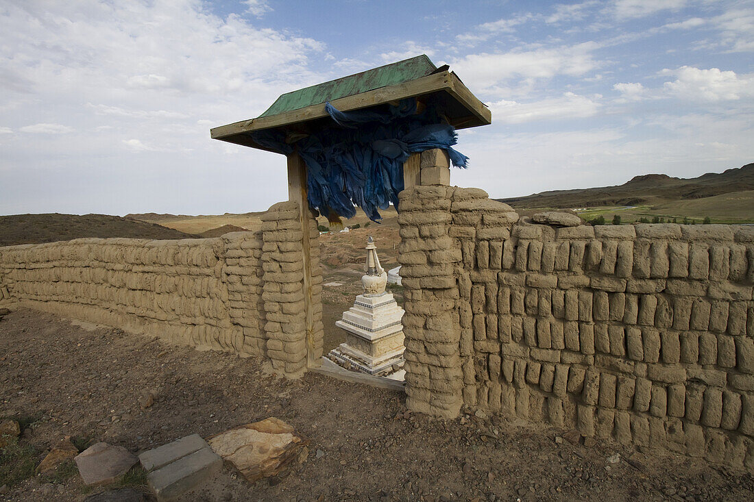 Ruinen des Ongi-Klosters, Saikhan-Ovoo, Provinz Dundgovi, Mongolei