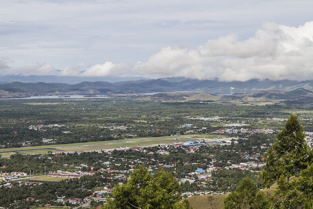 Panoramic View Of Lake Sentani, Papua, Indonesia