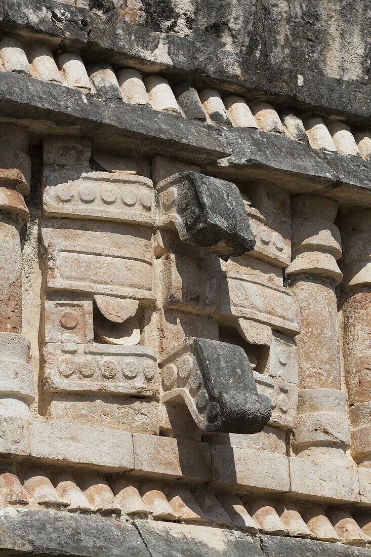 Chac Mask (Rain God), The Palace, Labna, Mayan Ruins; Yucatan, Mexico