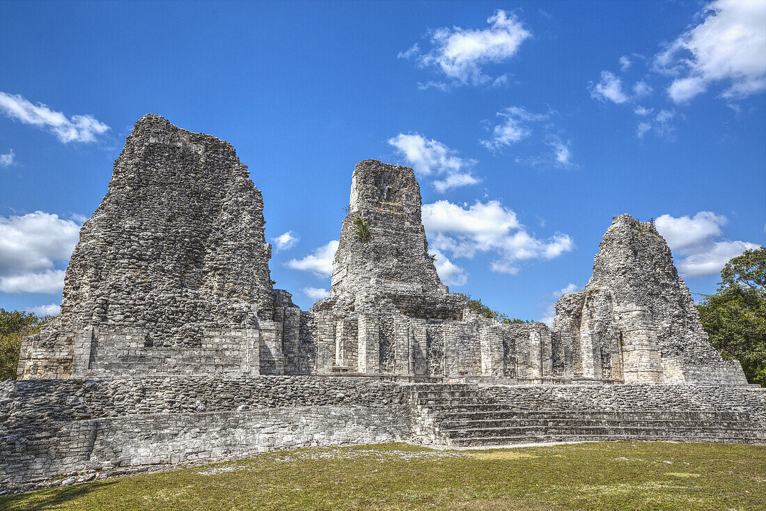 Struktur I, Archäologische Stätte Xpujil; Xpujil, Campeche, Mexiko