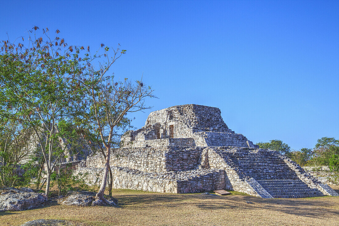 Tempel der bemalten Nischen, Mayapan Maya Ausgrabungsstätte; Yucatan, Mexiko