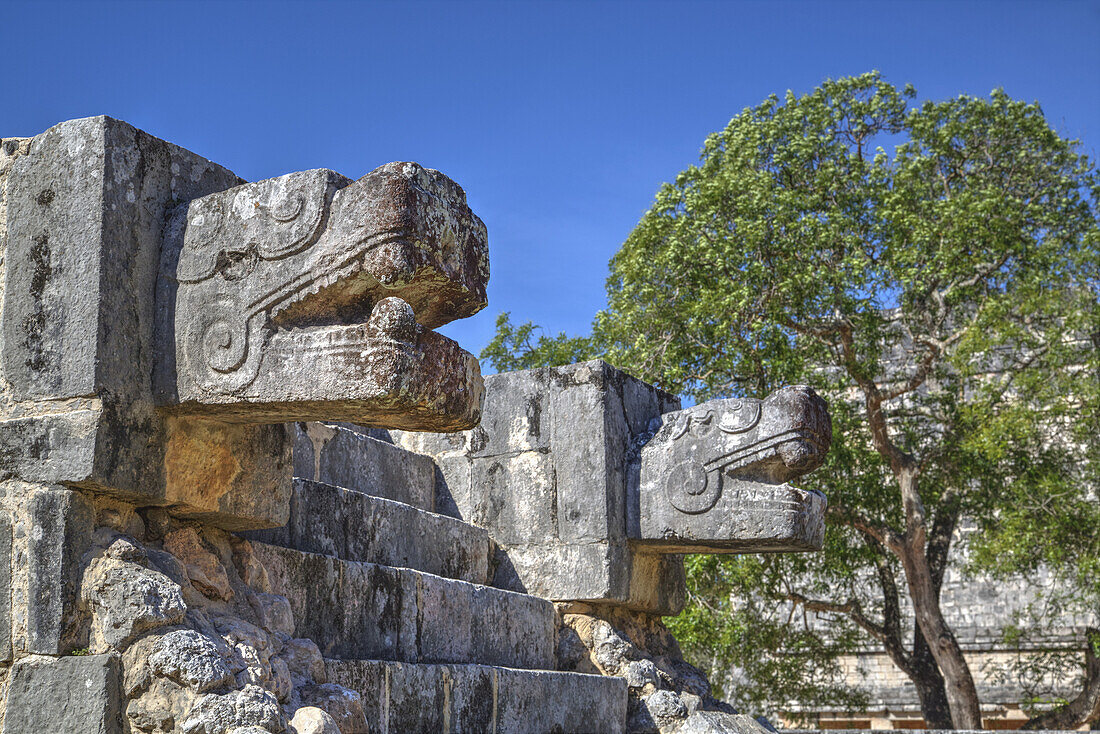 Plattform der Adler und Jaguare, Chichen Itza; Yucatan, Mexiko
