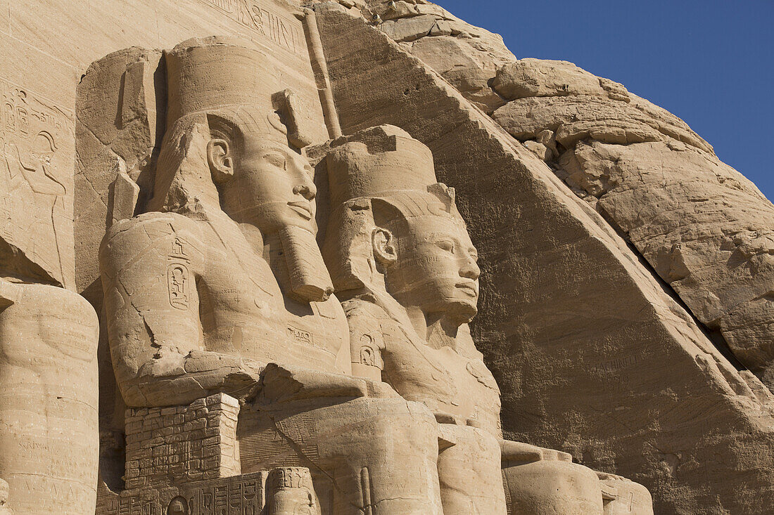 Kolosse von Ramses Ii, Sonnentempel, Tempel von Abu Simbel, Ägypten