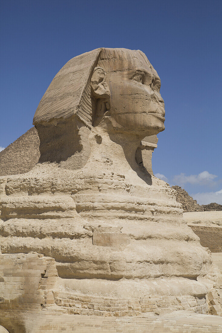 Sphinx, Gizeh-Pyramiden; Gizeh, Ägypten