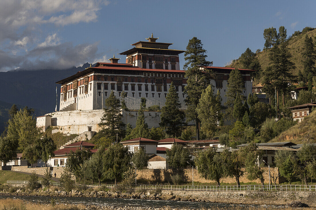 Rinpung Dzong In The Paro Valley; Paro, Bhutan