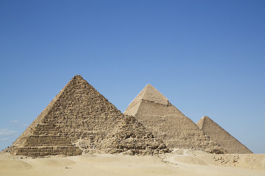Die Gizeh-Pyramiden; Gizeh, Ägypten