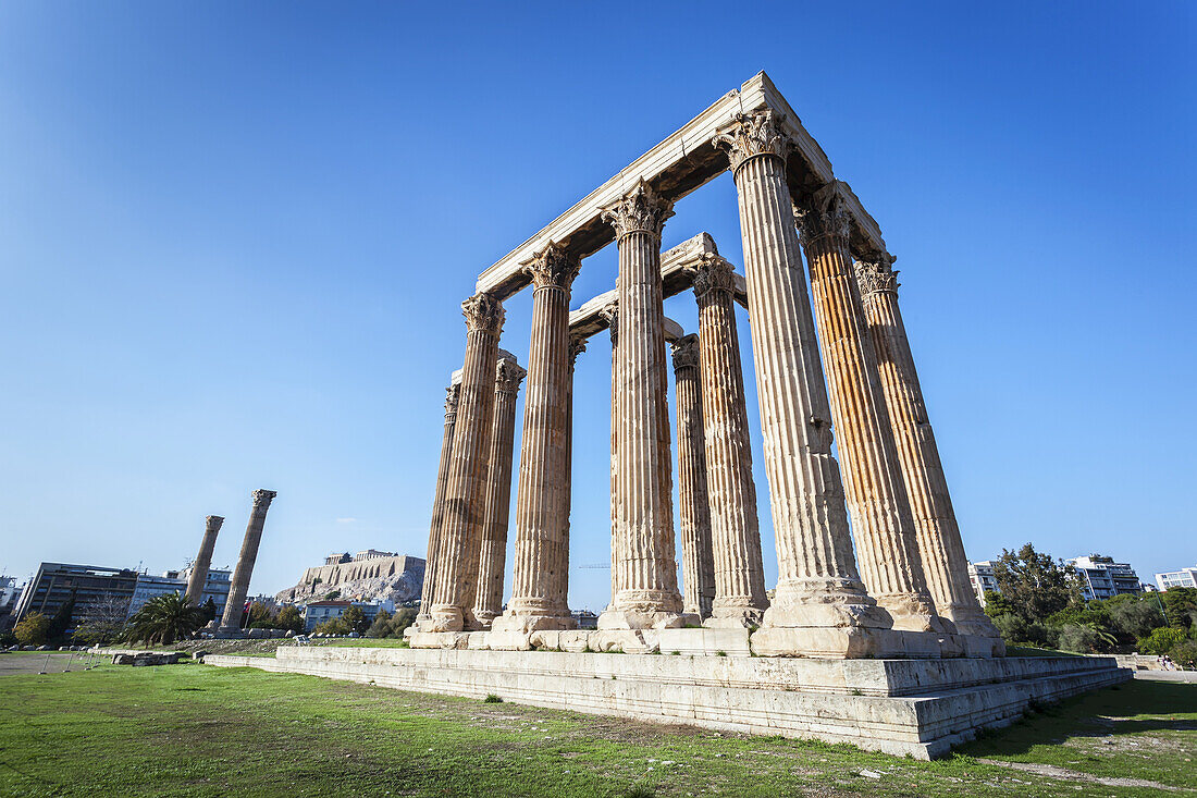 This Temple Of Zeus, Also Known As The Olympieion, Is An Greco-Roman Temple In The Centre Of Athens; Athens, Greece