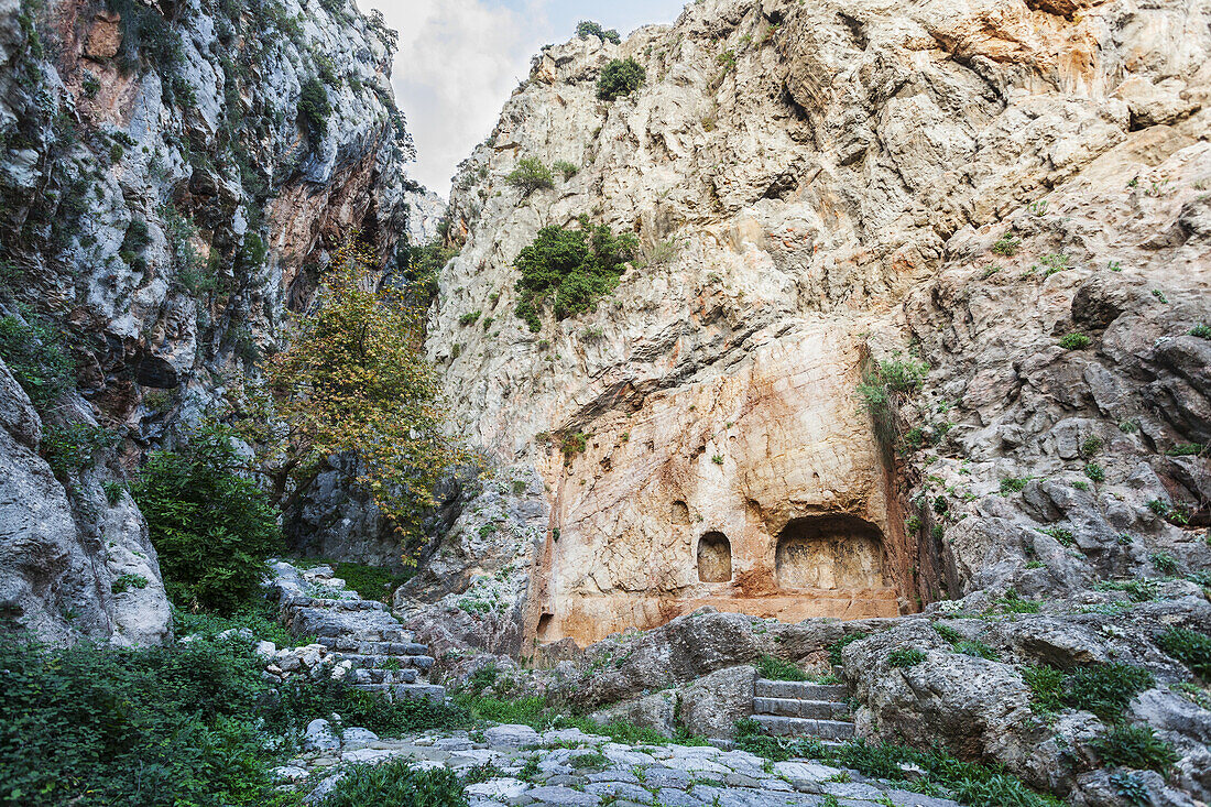 Kastalische Quelle; Delphi, Griechenland