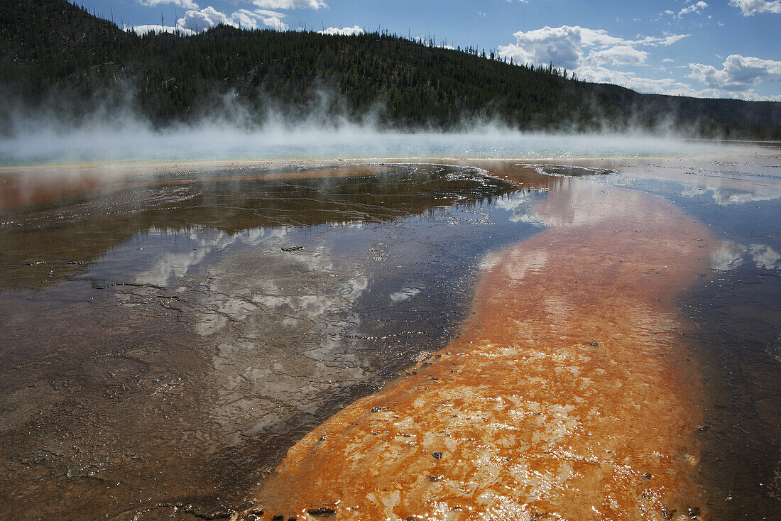 Prismatic Pools 4, Yellowstone National Park; Wyoming, Vereinigte Staaten Von Amerika