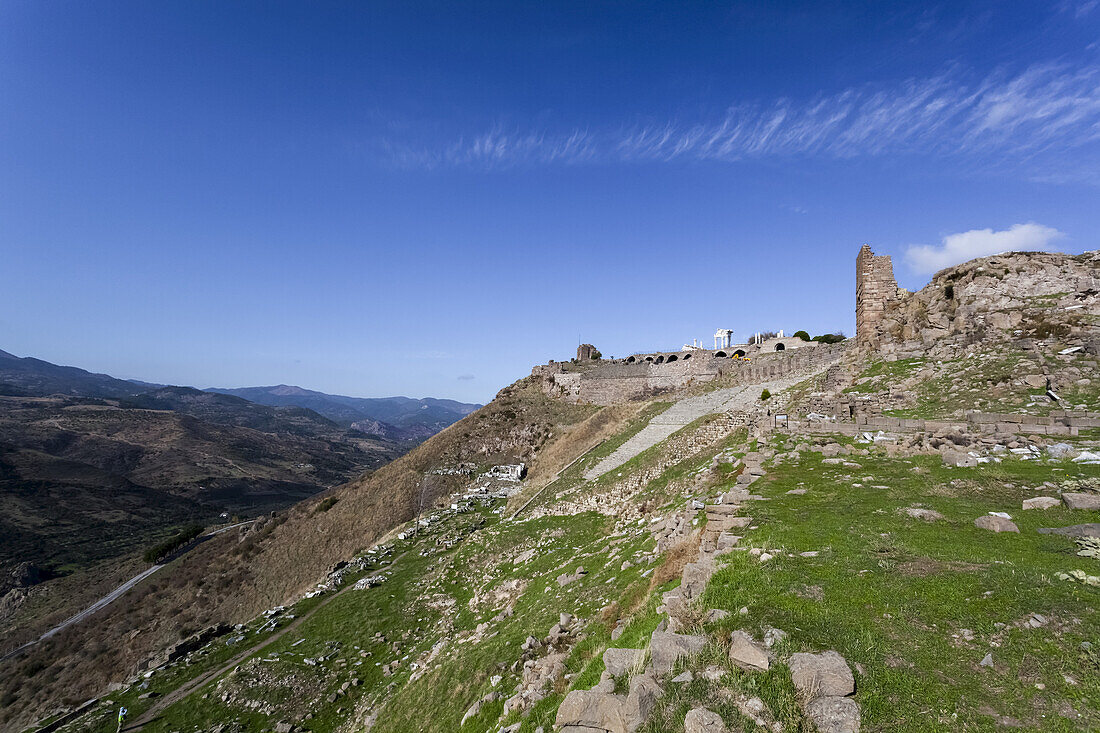 Antike Ruinen eines Theaters; Pergamon, Türkei