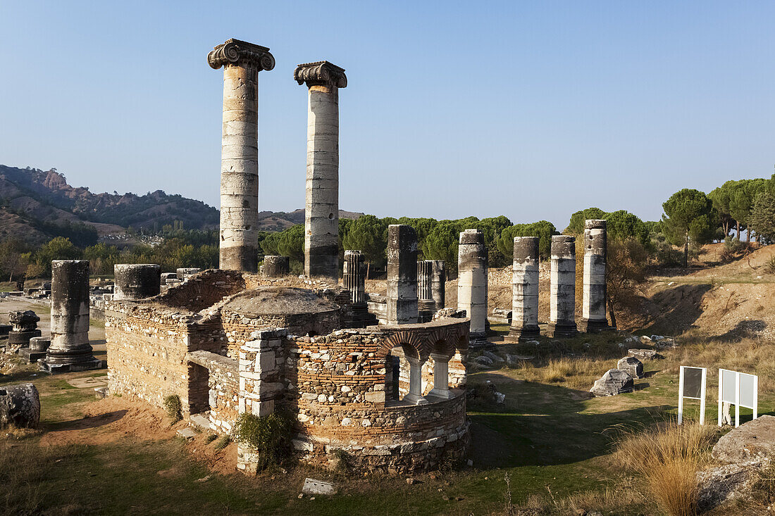 Ruins Of The Temple Of Artemis And Church M; Sardis, Turkey
