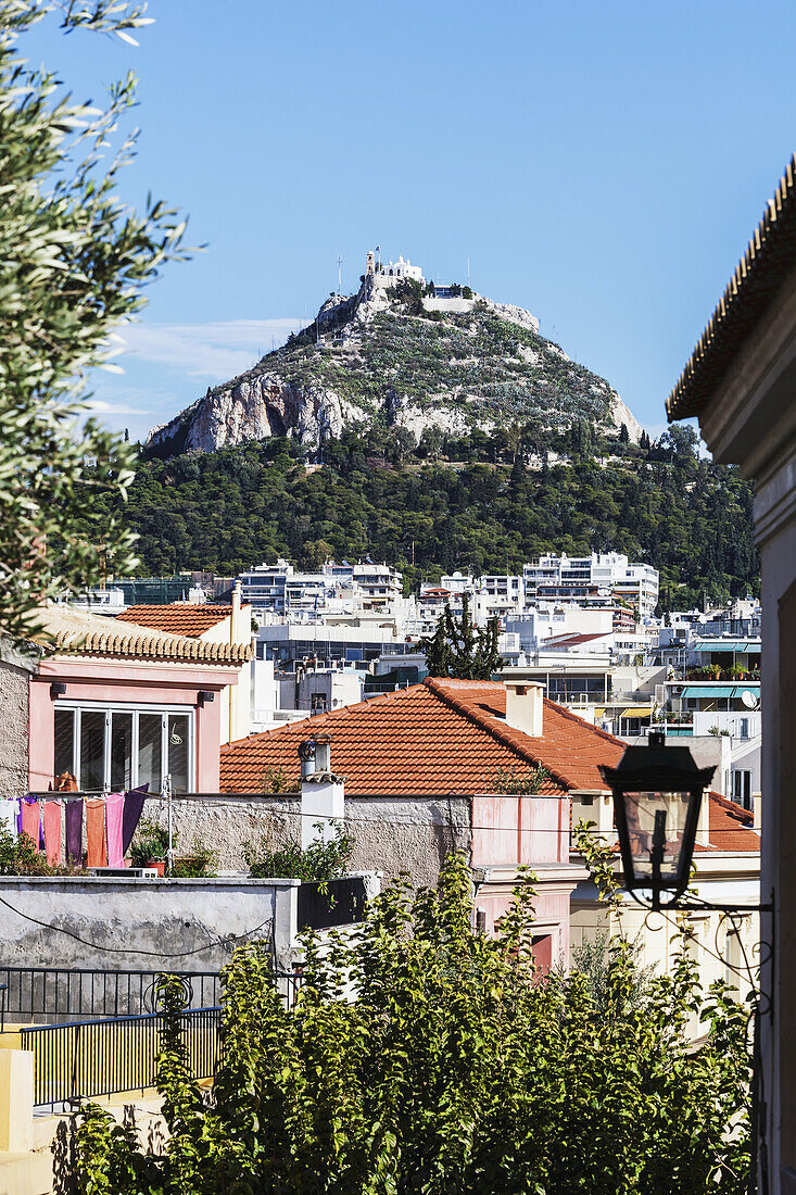 Mount Lycabettus And The Chapel Of St. George; Athens, Greece