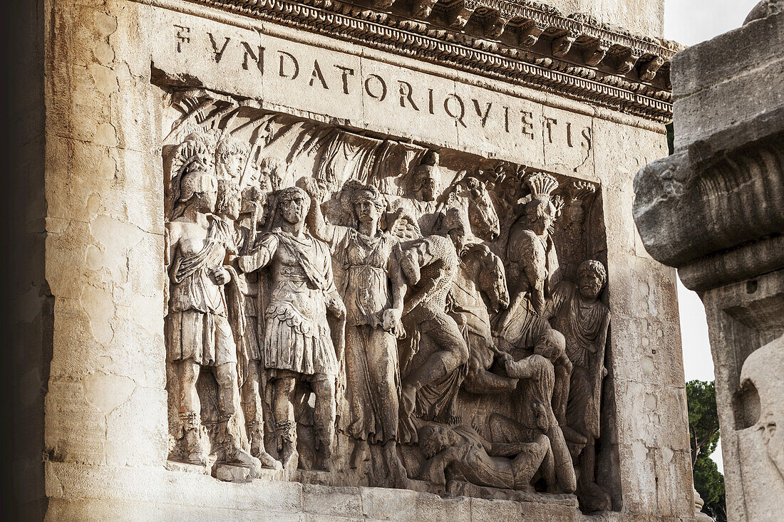 Carved Relief; Rome, Italy