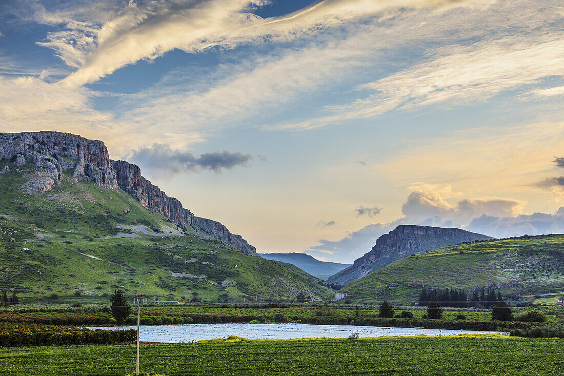 Mount Arbel And The Valley Of Doves; Israel