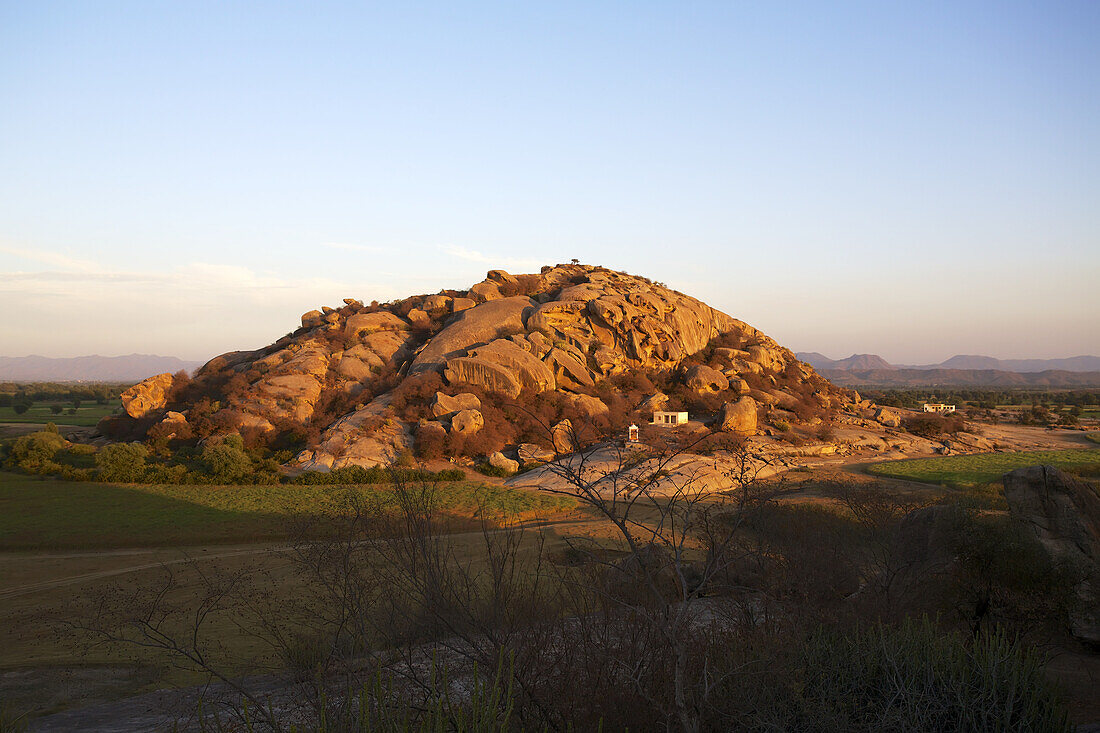 Rocky Outcrop In Aravali Hill Landscape