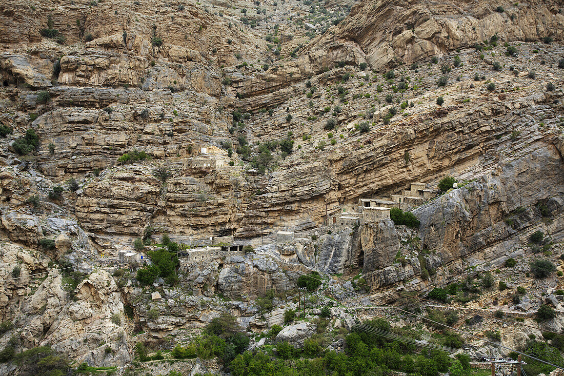 Traditionelles Dorf im Jabal-Akhdar-Gebirge