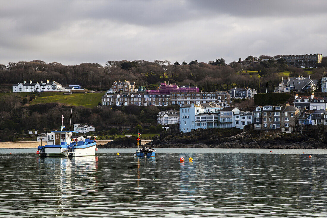 Fishing Boats In St. Ives Harbour; St. Ives, Cornwall, England