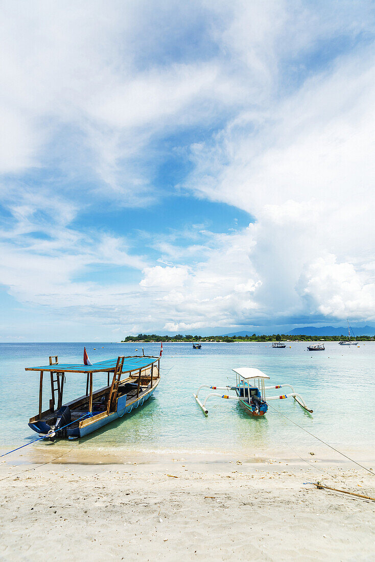 Gili Trawangan, eine Insel zwischen Bali und Lombok; Insel Gili Trawangan, Indonesien
