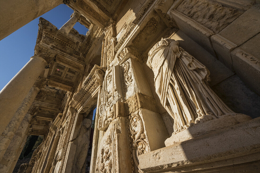 Statue Of Arete (Moral Virtue) At The Library Of Celsus; Ephesus, Izmir, Turkey
