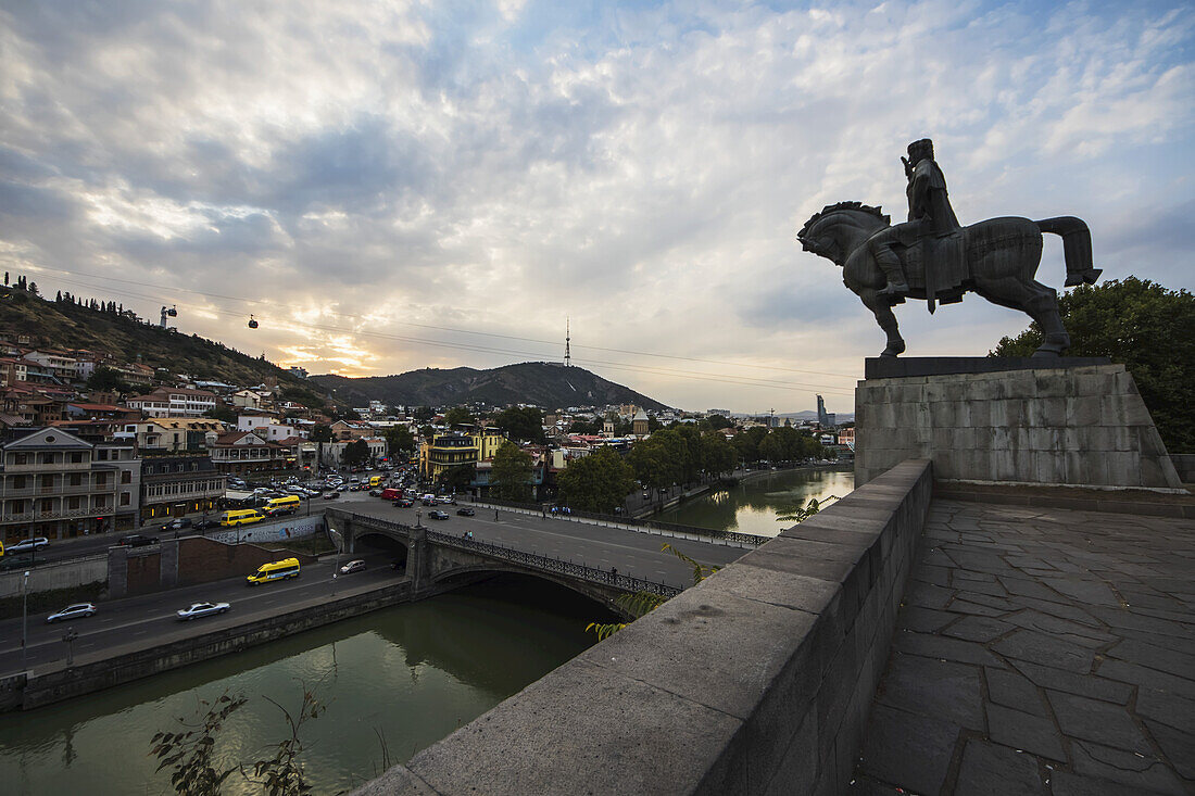 Equestrian Statue Of King Vakhtang Gorgasali; Tbilisi, Georgia