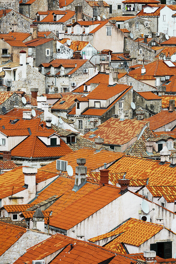 View Of Rooftops; Dubrovnik, Croatia